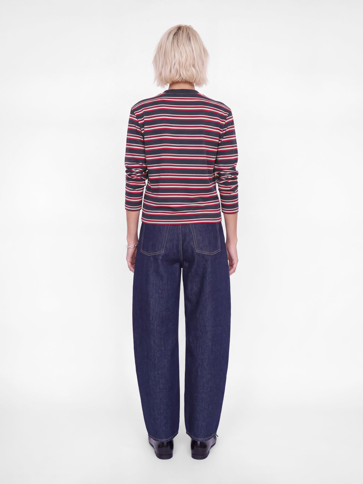 Jxsophia Boxy Ls Stripe Tee