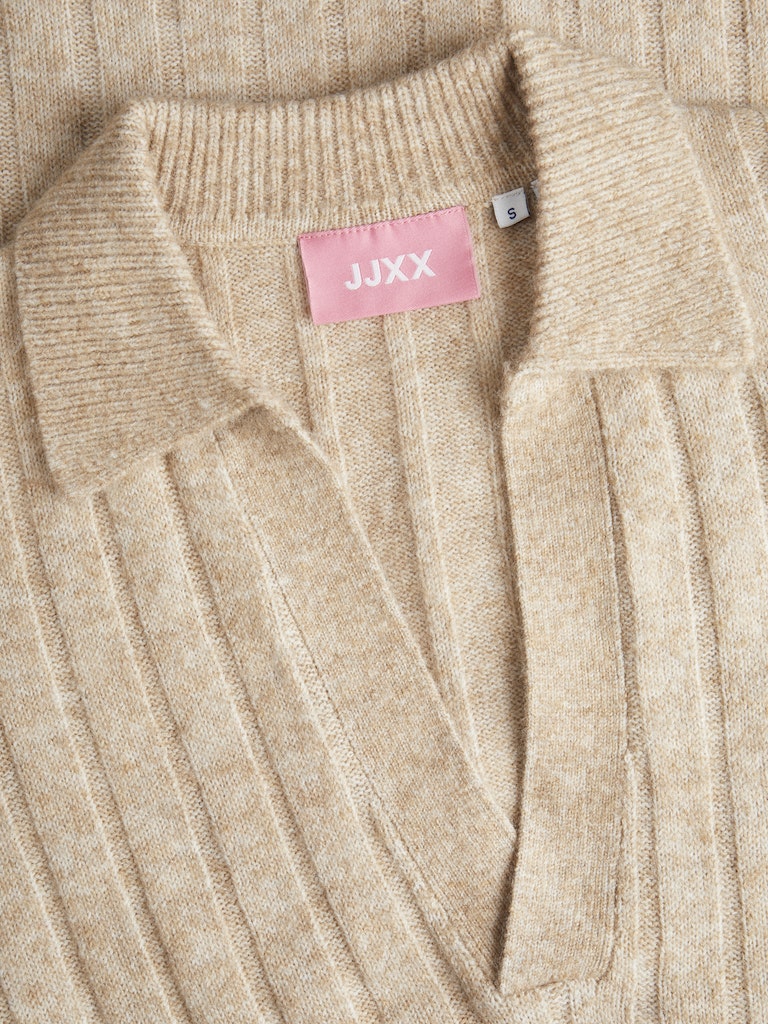 Jurken Jxozzy Diverse Polo Neck Dress Knit van JJXX