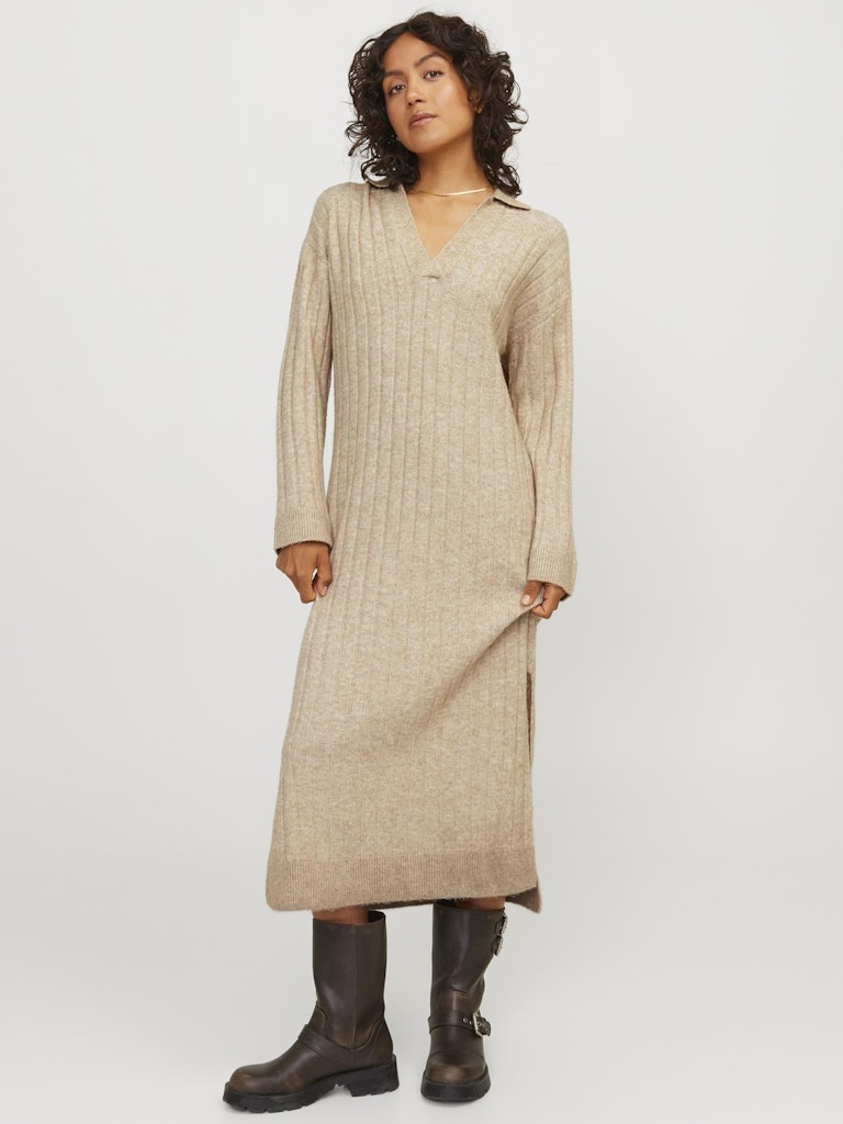 Jurken Jxozzy Diverse Polo Neck Dress Knit van JJXX