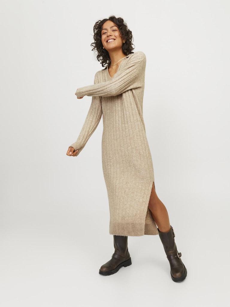 Jurken Jxozzy Diverse Polo Neck Dress Knit van JJXX