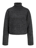 Dark grey melange Pulls - Jxrosanna Roll Neck Knit van JJXX