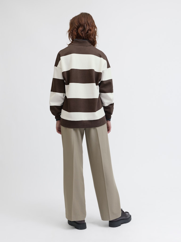 Sweaters - Jxpaloma Loose Ls Stripe Polo Sweater van JJXX