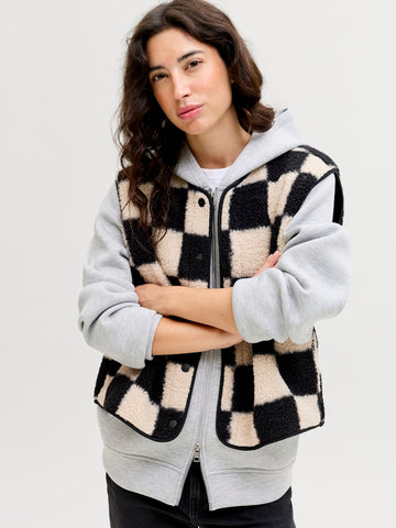 Jxvera Check Teddy Vest