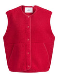 Scarlet Sage Jassen - Jxvera Teddy Vest SS26 van JJXX