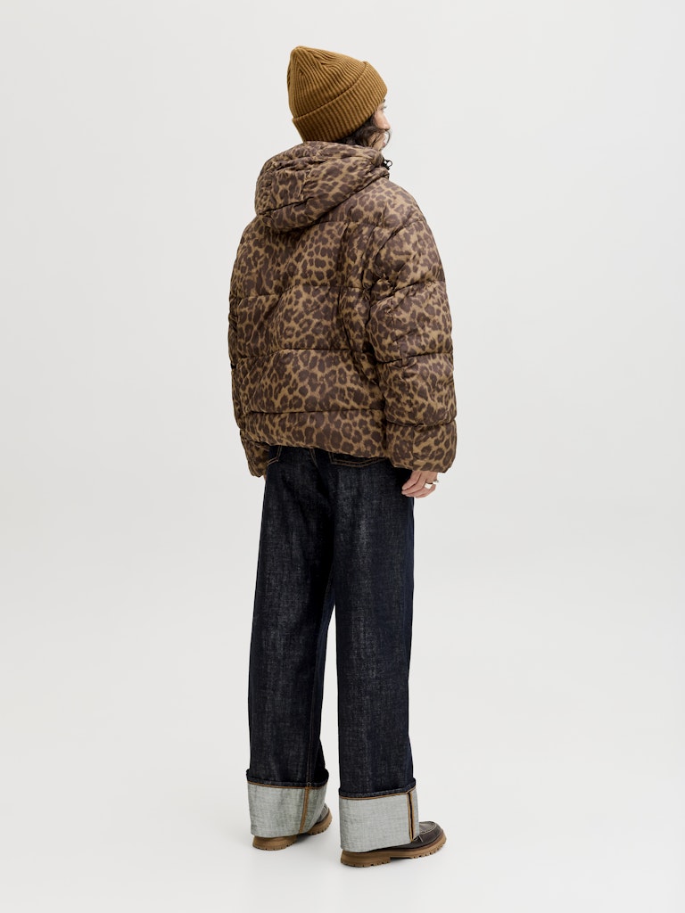 Jassen - Jxana Leopard Puffer Jacket van JJXX