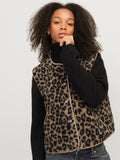 Cornstalk Leopard Jassen - Jxvera Teddy Vest van JJXX