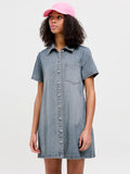 Medium Blue Denim VINTAGE Jurken - Jxamara Ss Denim Dress van JJXX