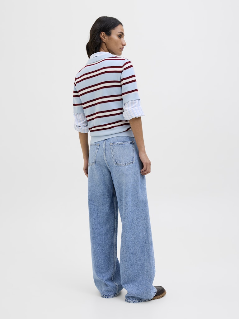 Pulls - Jxlilliana Ss Polo Neck Knit van JJXX