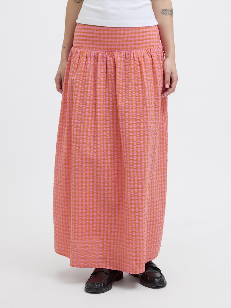 Jxpetra Seersucker Smock Long Skirt