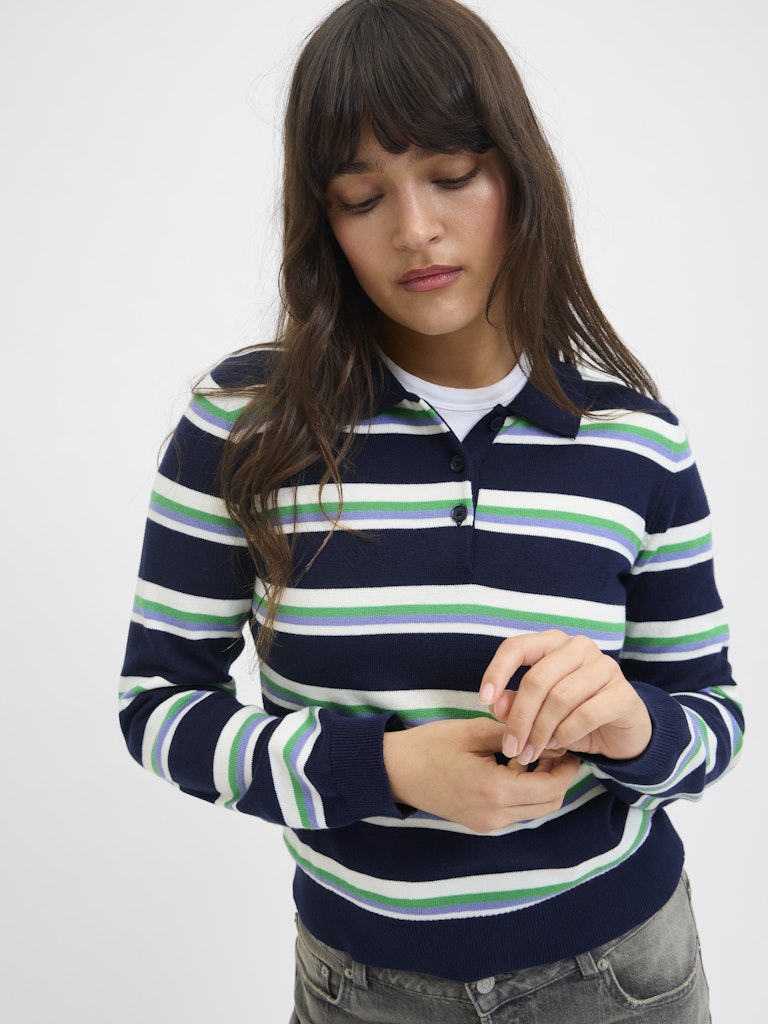 Pulls - Jxlilliana Ls Polo Neck Knit van JJXX