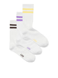 ONE SIZE Purple Rose w Seal Brown Sokken - Jxbasic Tennis Sock 3-Pack Noos van JJXX
