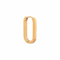 Oval hoop gold K.SH.286.1 Juwelen - Label Kiki oorbel 19.95 (per stuk) van Label Kiki