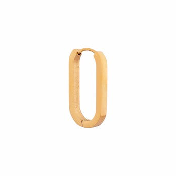 Oval hoop gold K.SH.286.1 Juwelen - Label Kiki oorbel 19.95 (per stuk) van Label Kiki