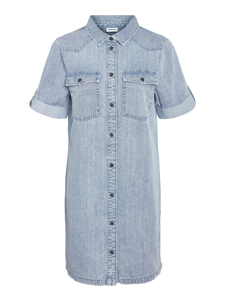 Jurken Nmnew Signe S/S Denim Dress Vi003Lb Noos van noisy may