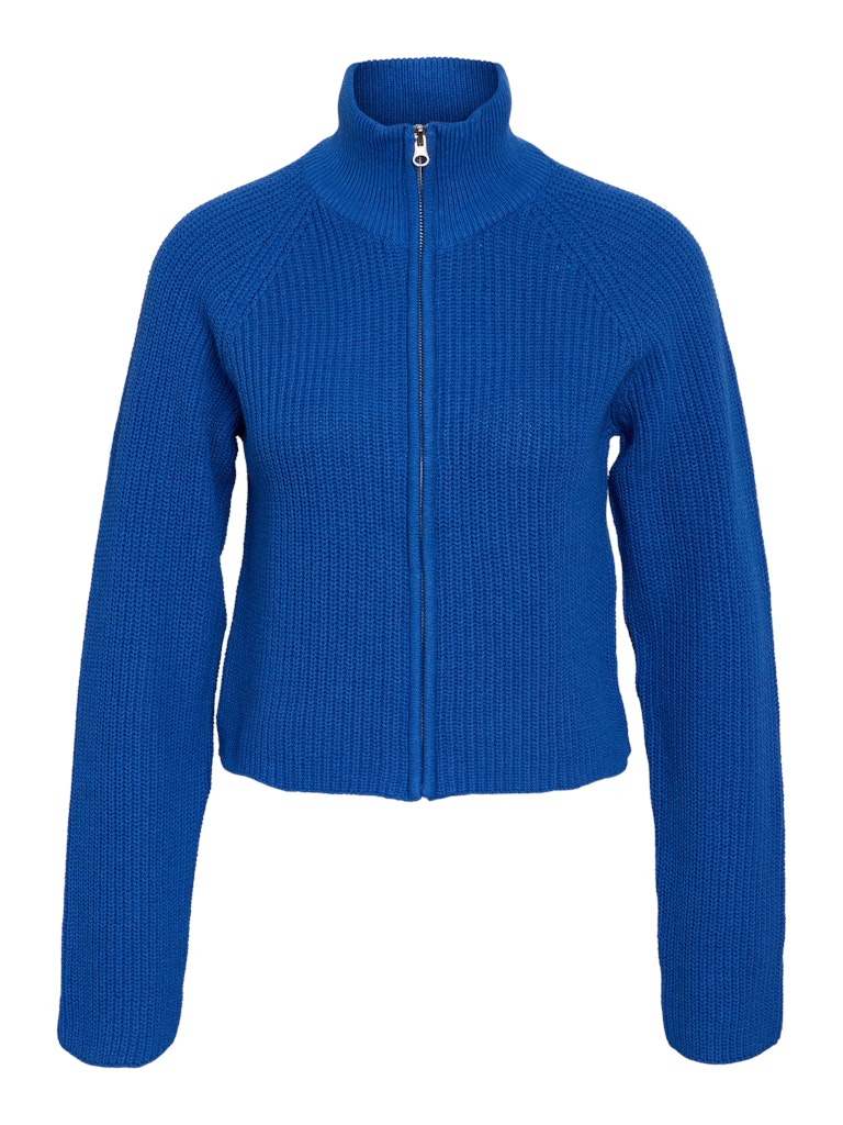 Dutch Blue Cardigans - Nmserena L/S Zip Crop Knit Cardigan van noisy may