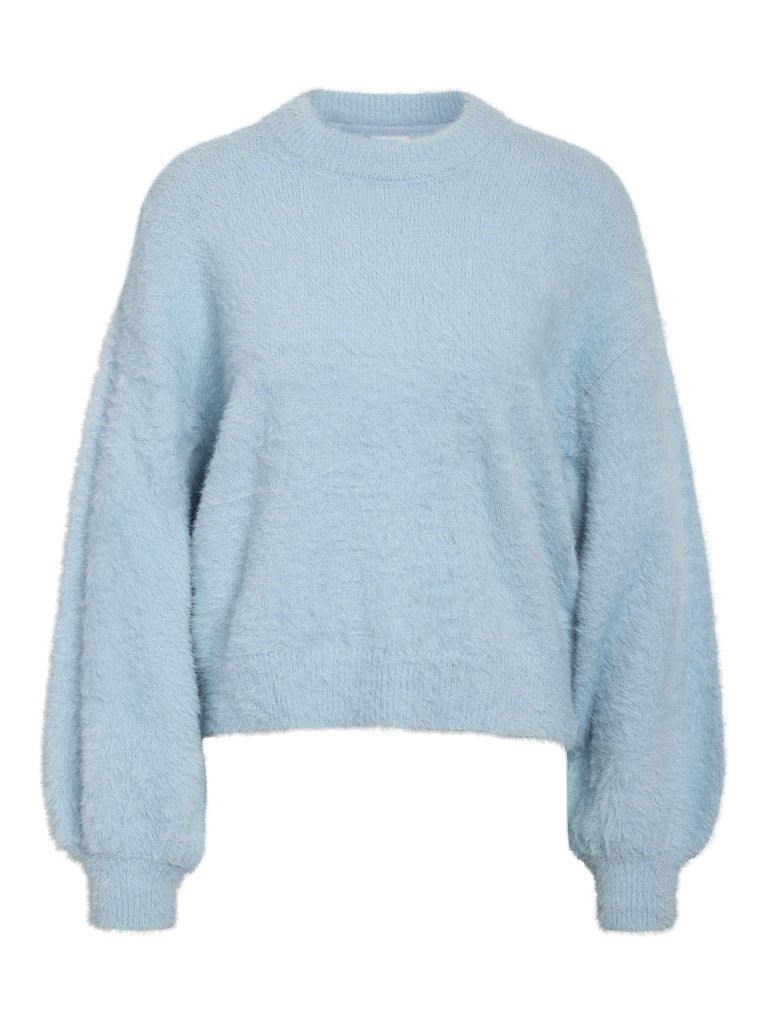 Sky Blue Pulls - Nmheidi Charlott L/S O-Neck Knit van noisy may