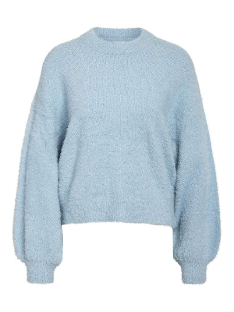 Sky Blue Pulls - Nmheidi Charlott L/S O-Neck Knit van noisy may