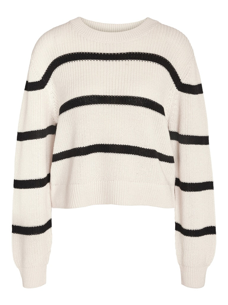 Pulls Nmmaysa L/S Stripe O-Neck Knit Noos van noisy may