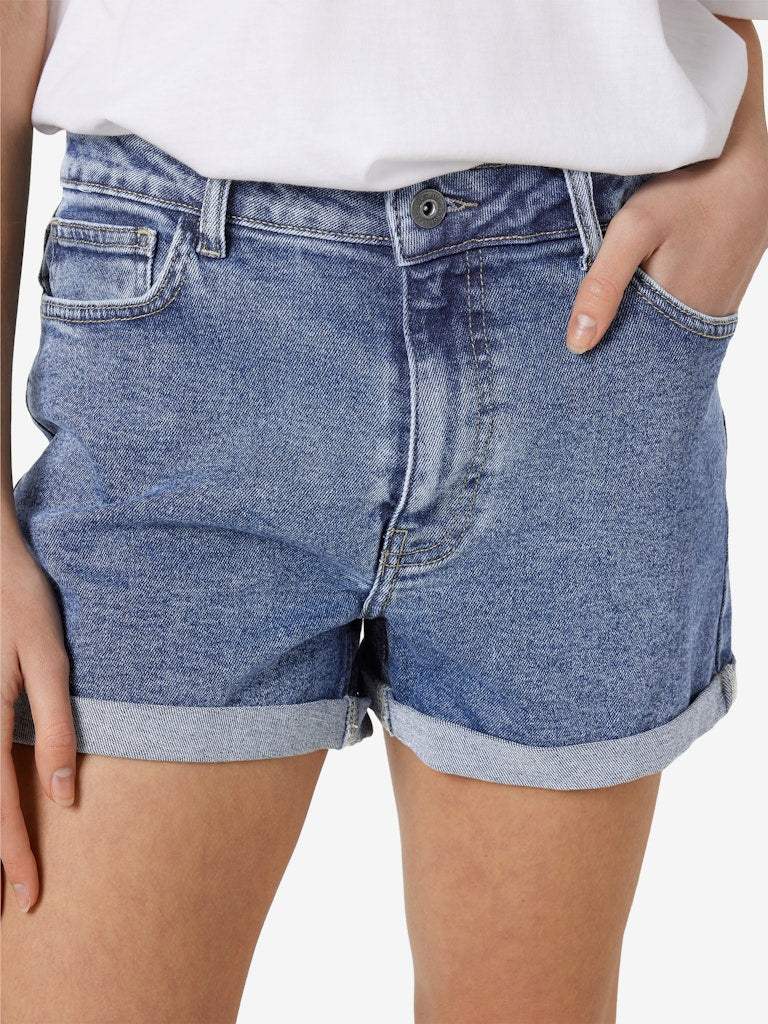 Medium Blue Denim Shorts - Nmmoni Hw Dnm Shorts Az358Mb Noos van noisy may