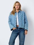 Jassen - Nmclara Quilt Denim Jacket van noisy may