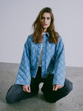 Jassen - Nmclara Quilt Denim Jacket van noisy may