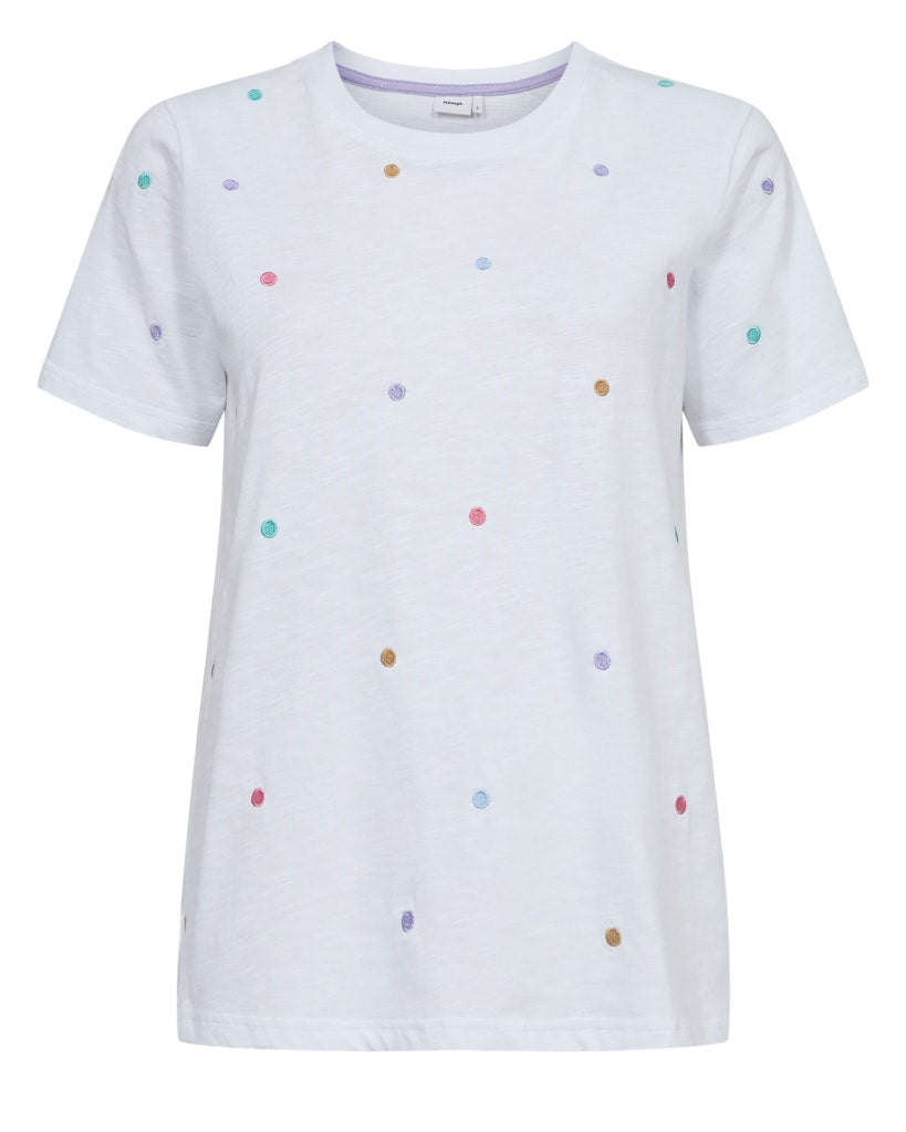 Bright White T-shirts - Nusumi T-Shirt - Gots van Numph