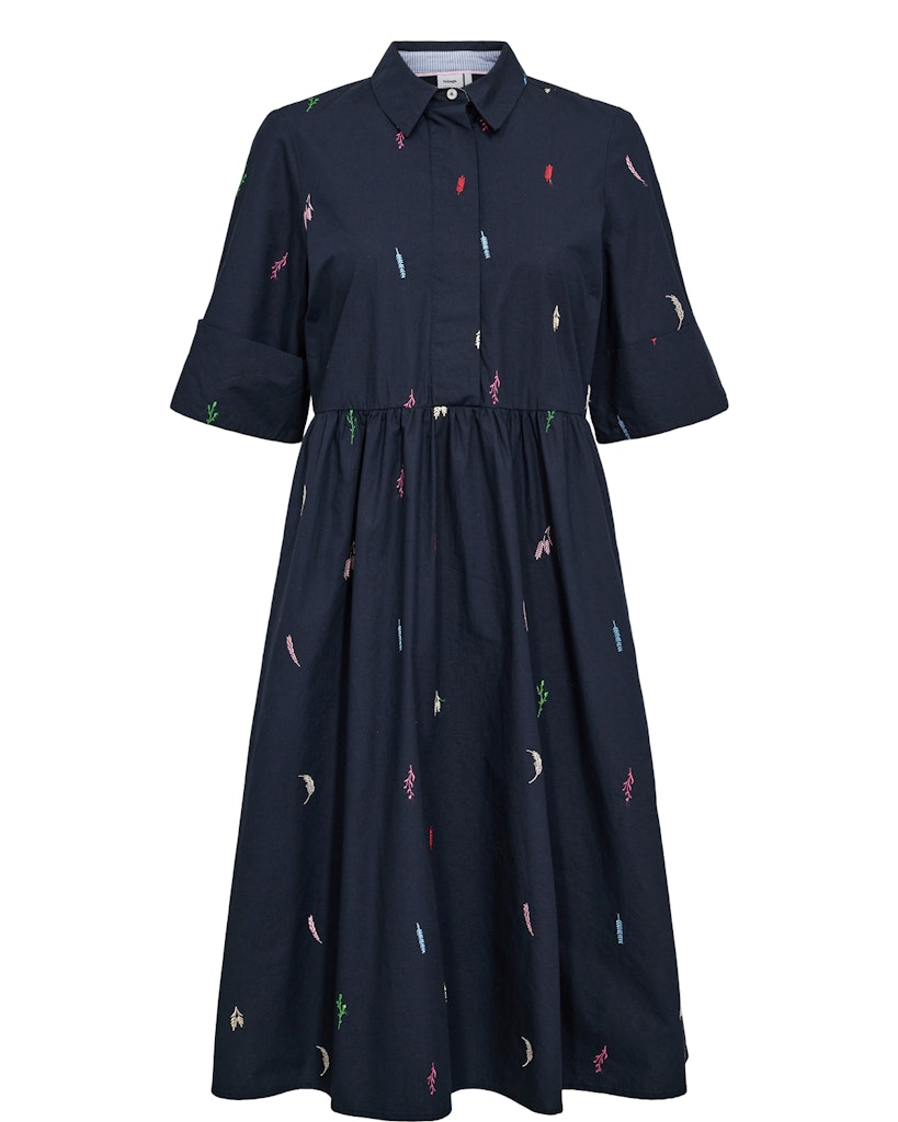 Dark Sapphire Jurken - Nukiva Dress van Numph