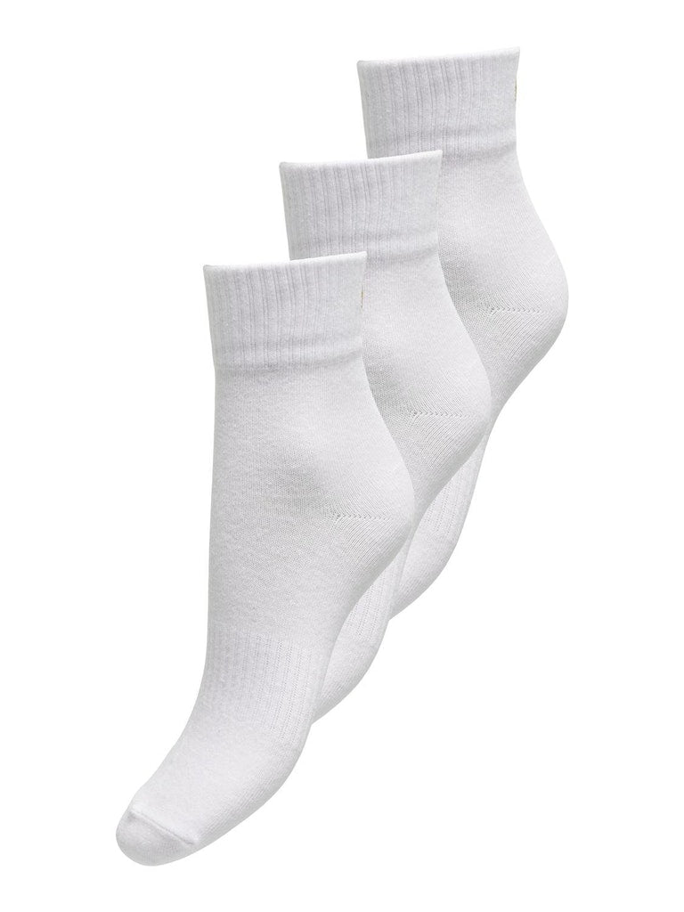 White GOLD LUREX ONE SIZE Sokken - Onltine Heart Tennis Sock 3-Pack Noos - SS25 van Only