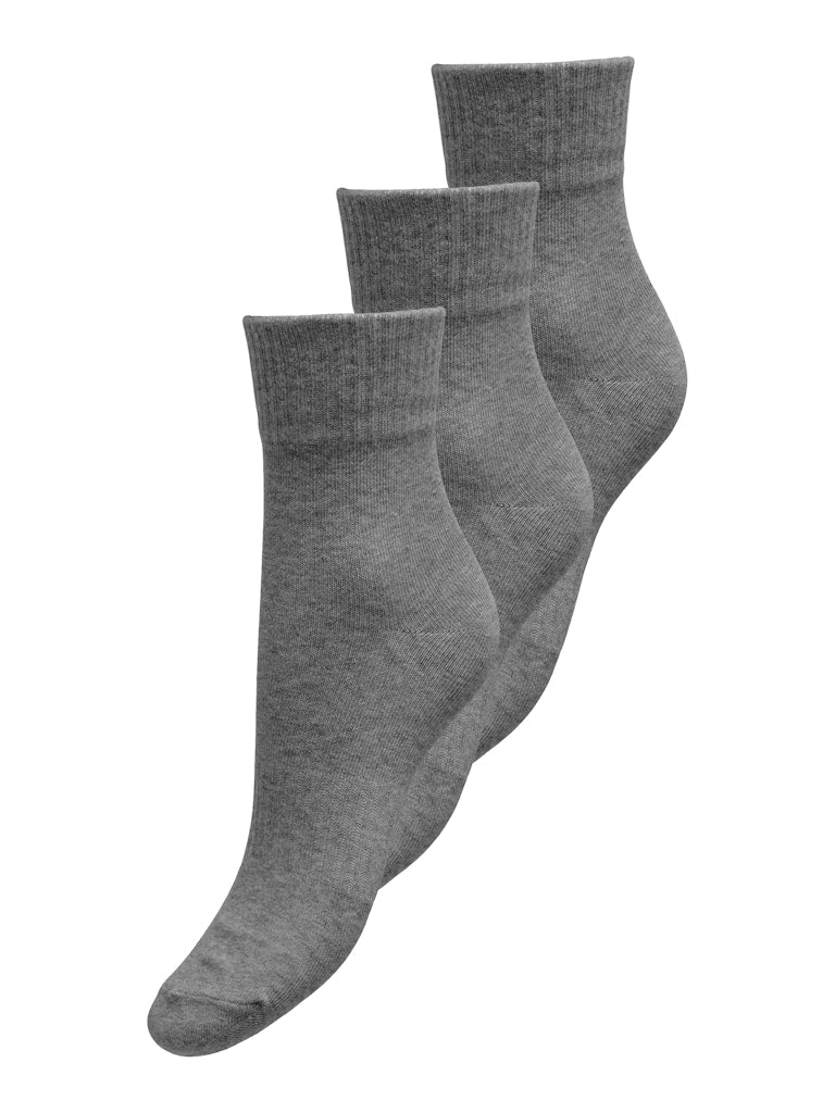 Medium Grey Melange RED HEART ONE SIZE Sokken - Onltine Heart Tennis Sock 3-Pack Noos - AW24 van Only