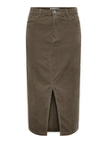 Rokken - Onlmoxie Hw Long Slit Corduroy Skirt van Only