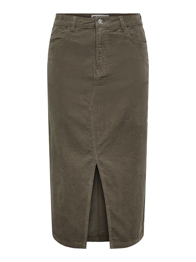 Rokken - Onlmoxie Hw Long Slit Corduroy Skirt van Only