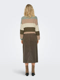 Rokken - Onlmoxie Hw Long Slit Corduroy Skirt van Only
