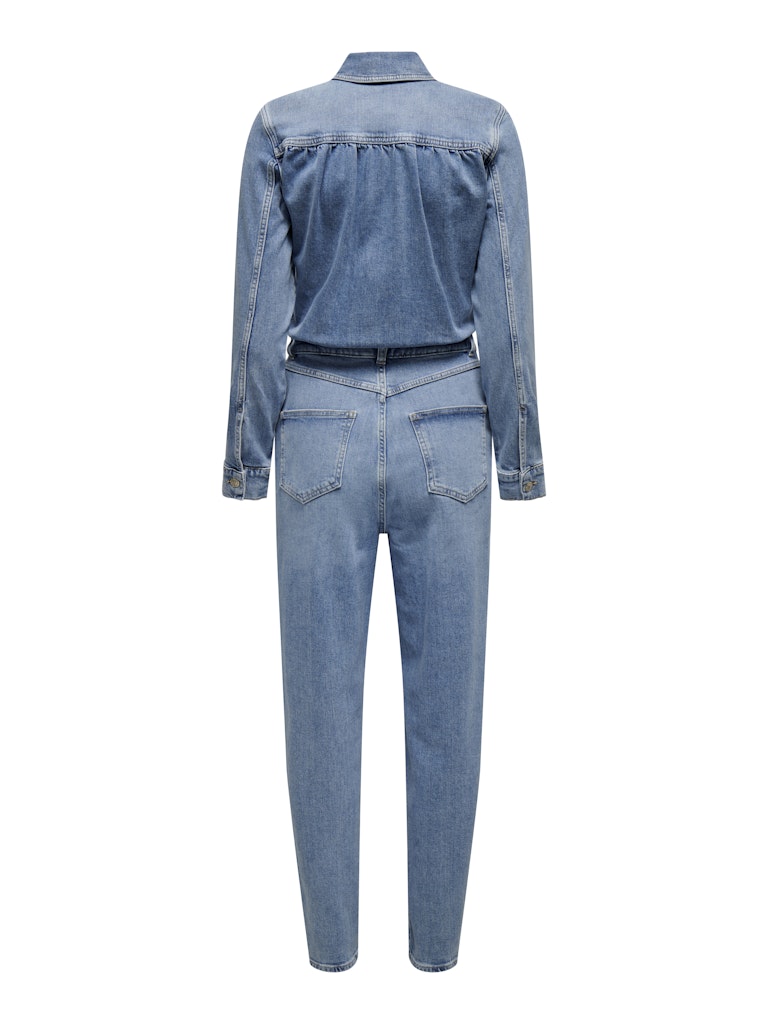 Jumpsuits - Onlbelieve L/S Denim Ankle Jumpsuit van Only