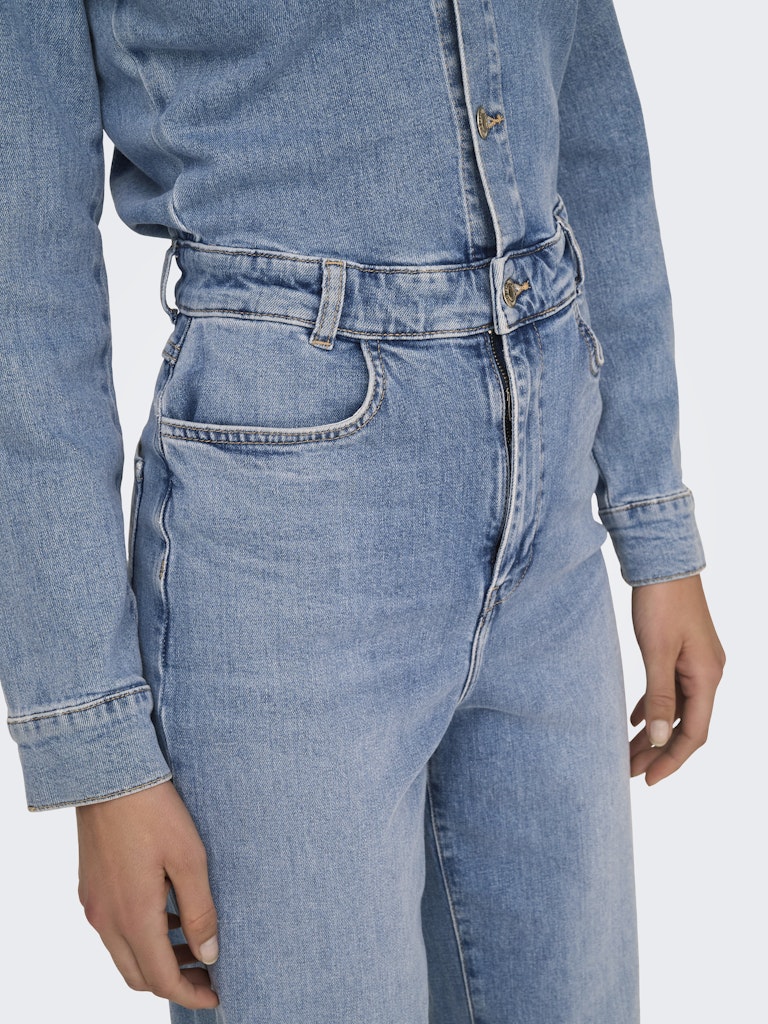 Jumpsuits - Onlbelieve L/S Denim Ankle Jumpsuit van Only