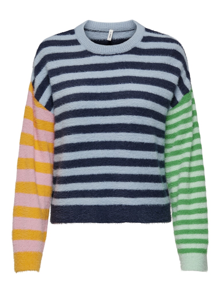 Pulls - Onlchristy Ls Block Stripe O-Neck Knit van Only