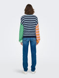 Pulls - Onlchristy Ls Block Stripe O-Neck Knit van Only