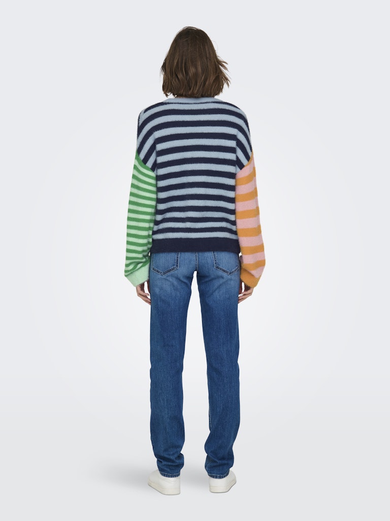 Pulls - Onlchristy Ls Block Stripe O-Neck Knit van Only