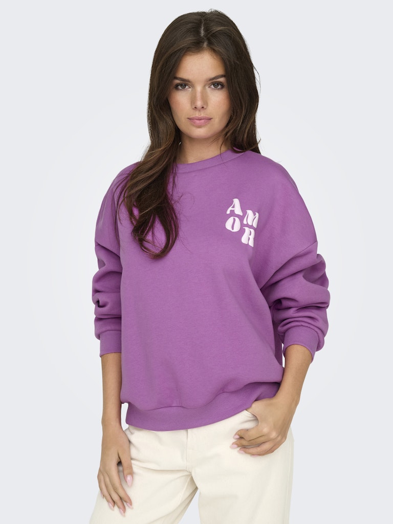 Sweaters - 30% Onlmarey L/S O-Neck Print Box Sweater van Only