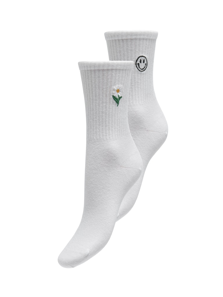 Onlli Sporty Embroidered Socks 2-Pack