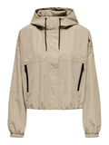 Silver Mink Jassen - Onlsara Functional Short Raincoat van Only