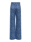 Jeans - Onlhope Ex Hw Wide Rose Aop Denim Pants van Only
