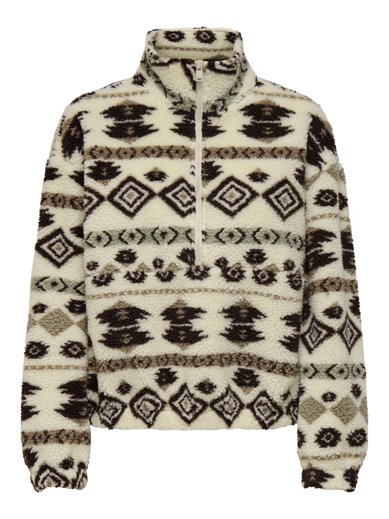 Pulls - Onljanne Aztec Teddy L/S Halfzip Teddy van Only