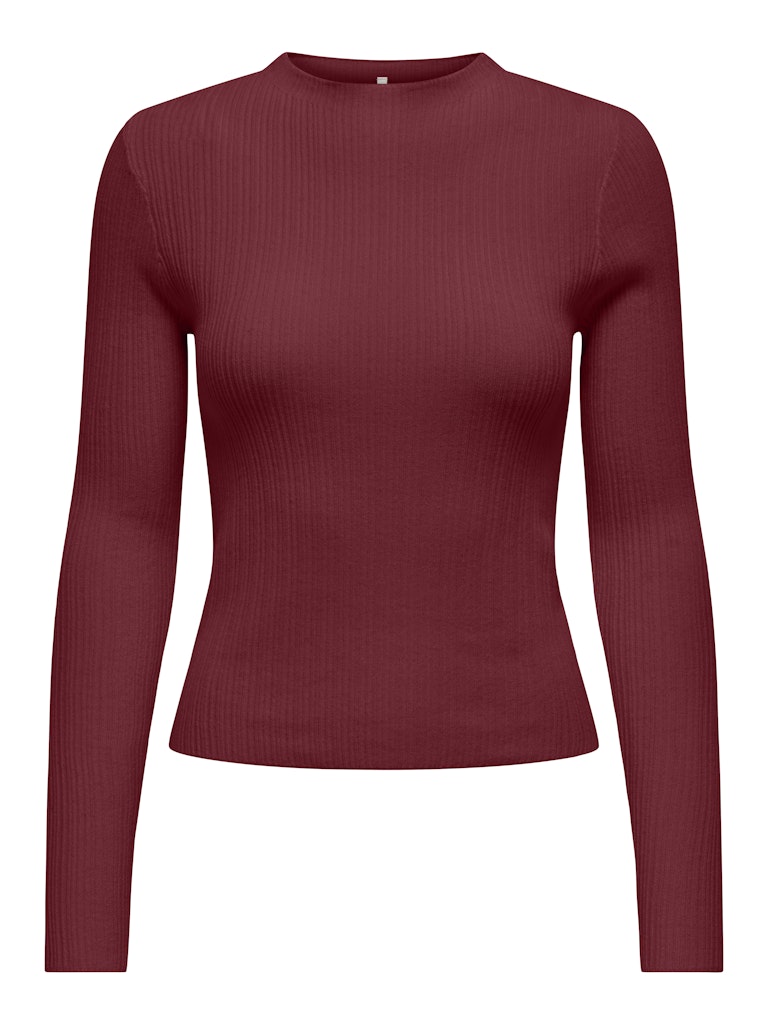 Cabernet Tops - Onlcoco Life Ls Rib Mock Neck Knit van Only
