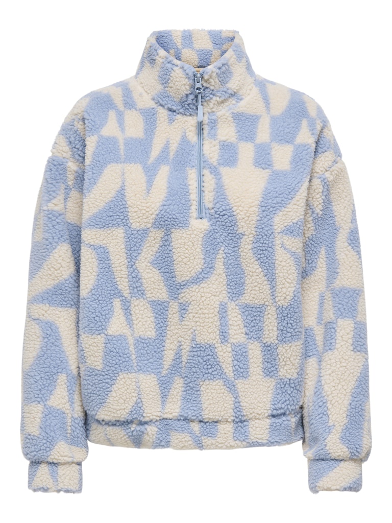 Kentucky blue Sweaters - Onlnew Janne L/S Half Zip Sweat van Only