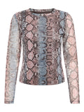 Ombre blue Tops - Onlnova L/S Mesh Top van Only