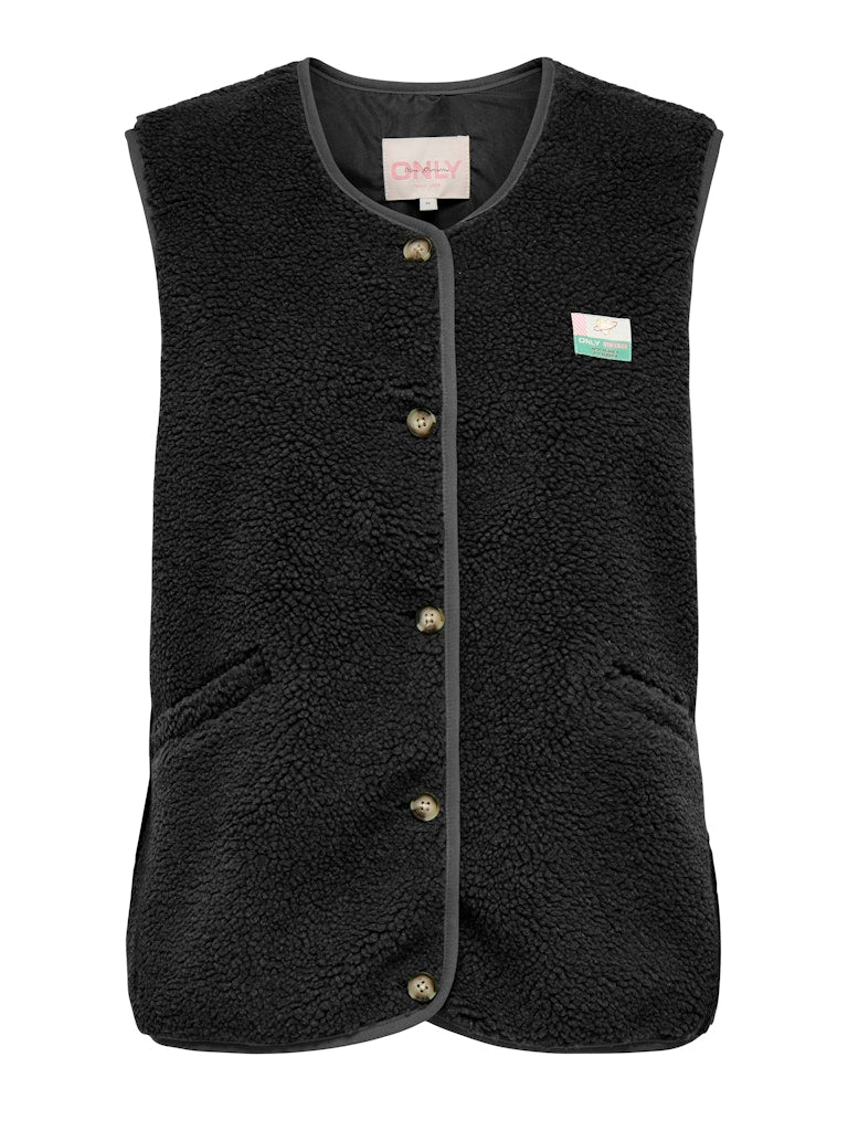 Black Jassen - Onlbaby Teddy Vest - AW25 van Only
