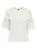 Cloud dancer Tops - Onlharley Life S/S Fringe Top van Only