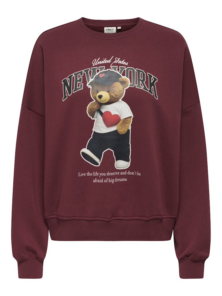 Onllinda L/S Bear O-Neck Sweat