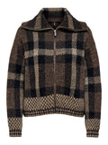 Black Pulls - Onlmaroon Ls Zip Collar Cardigan van Only