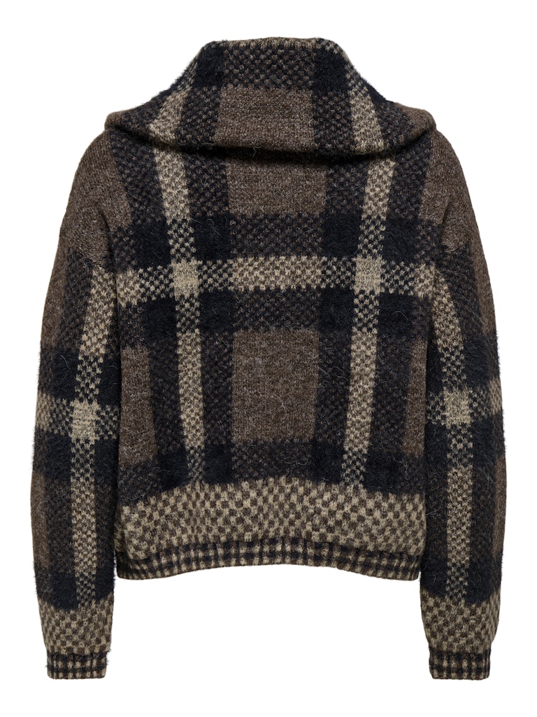 Pulls - Onlmaroon Ls Zip Collar Cardigan van Only